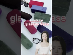Marca SF Velvet 5 color caja de hierro de metal púrpura rojo verde azul negro caja de gafas ópticas